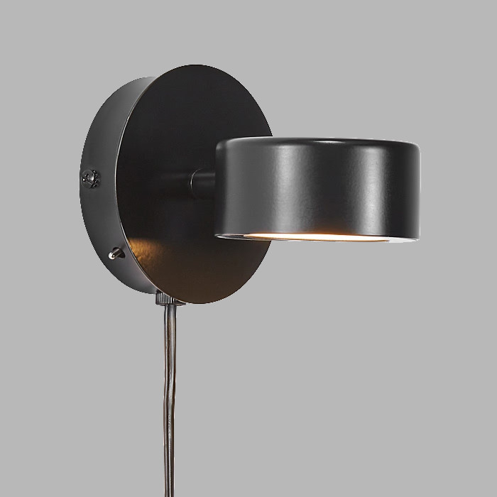 Clyde Muur lamp zwart