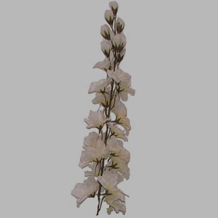 Flower of silk Delphinium white 90 cm long