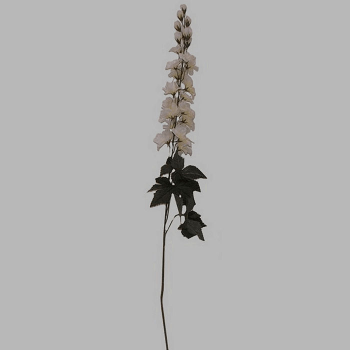 bloem van zijde delphinium wit 90 cm lang