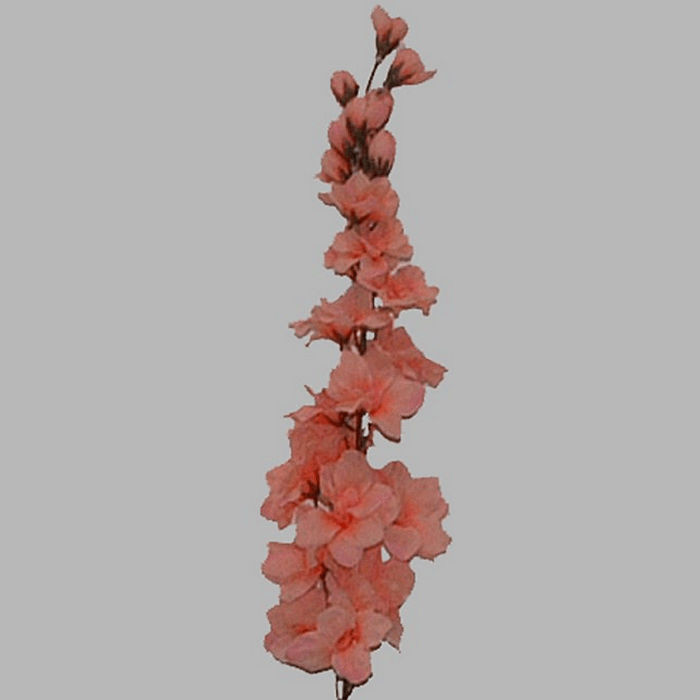 Fleur de soie Delphinium Orange clair 90 cm de long