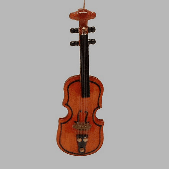 violon de décoration avec des cordes 8 cm