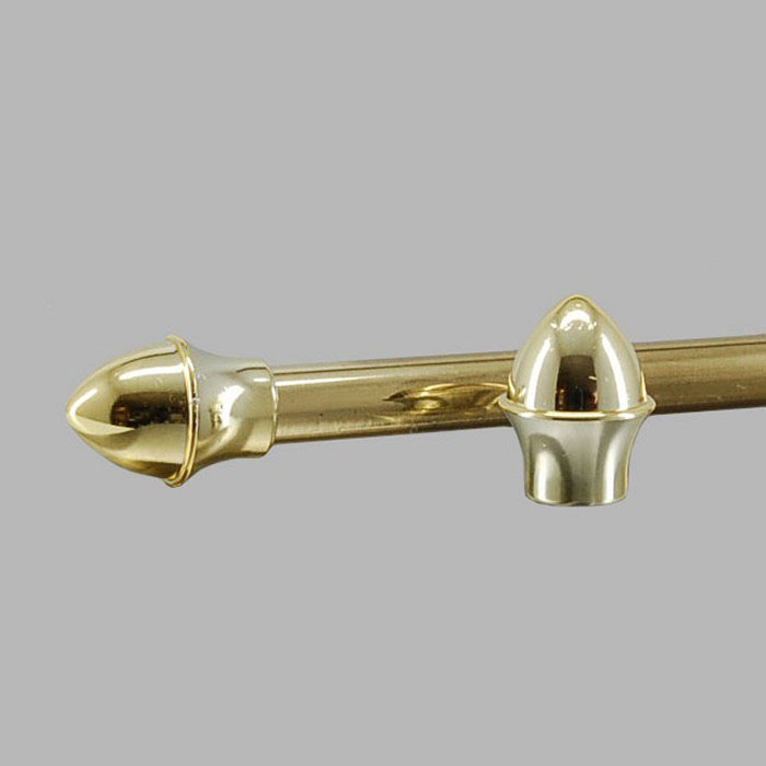 finial caferod for curtain rod 13 mm color gold per piece