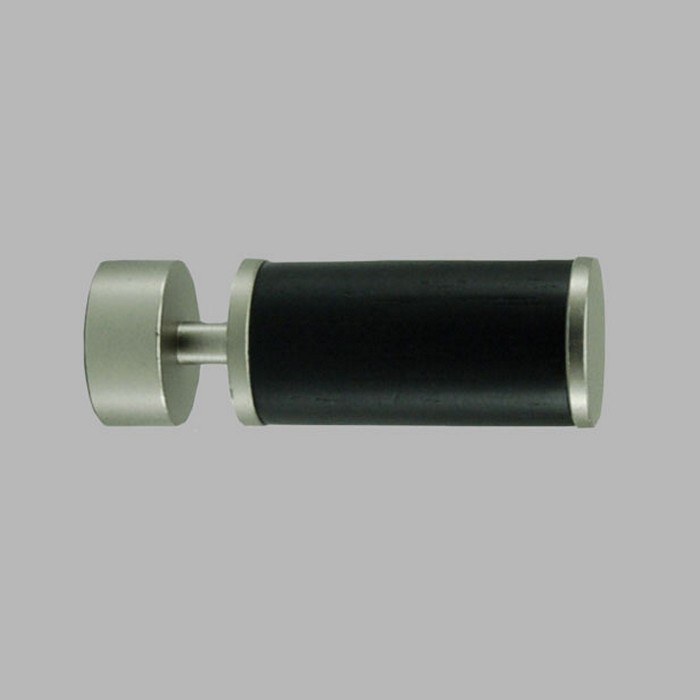 Embout Wenge curtain rod 20 mm color brushed nickel 1 piece