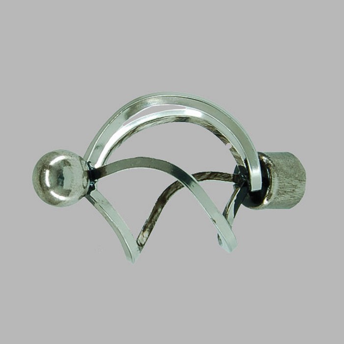 embouts cage tringle à rideau 20 mm couleur vieil argent