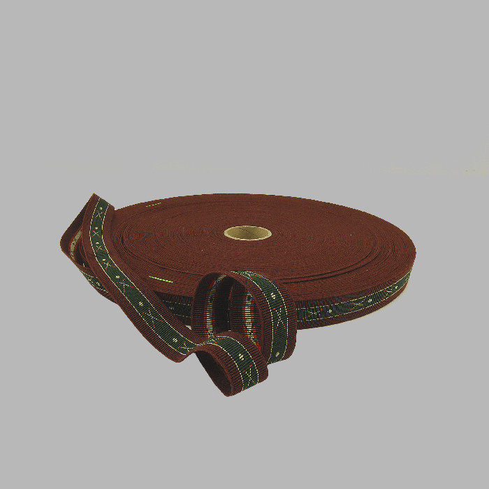 elastic / suspender elastic color burgundy brown golf design 25 mm width