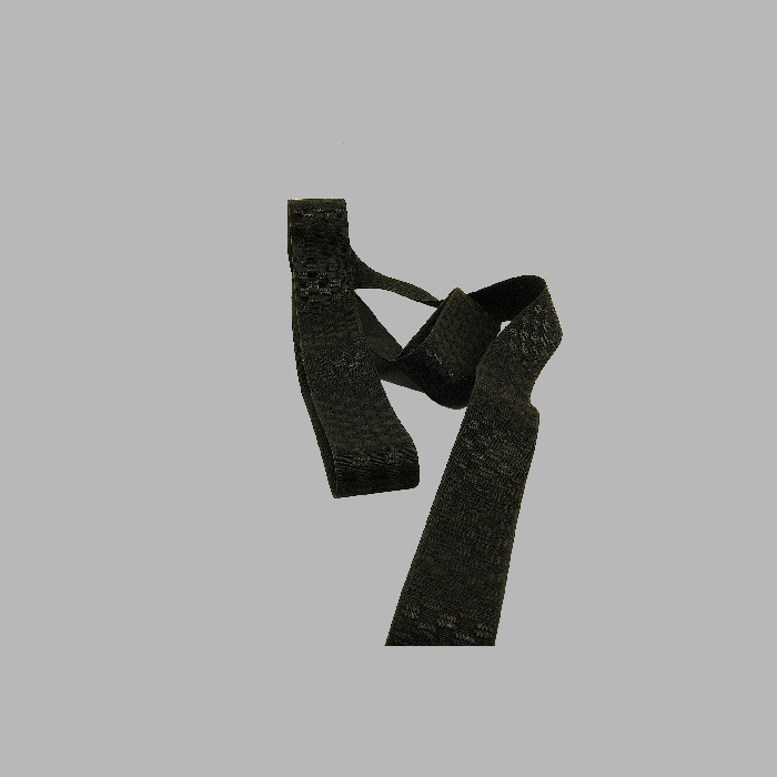 elastic / suspender elastic color black block design 30 mm width 2 mter long