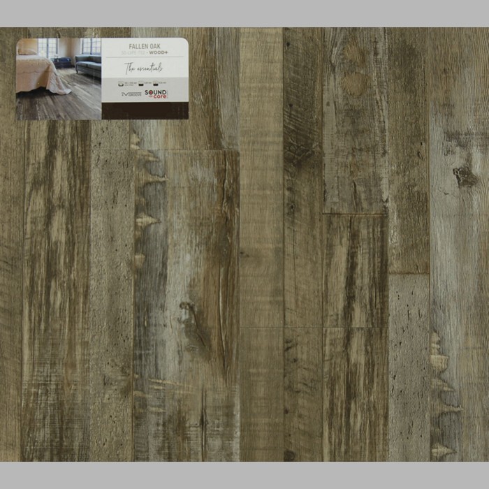 fallen oak Coretec essentials 1200+ pvc vloer €65.95 per m2