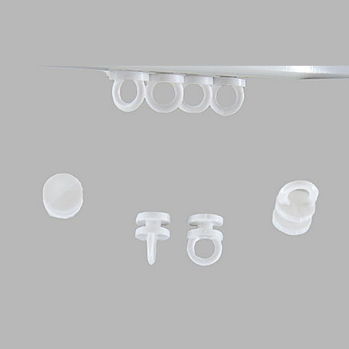curseurs en plastique ronde 10 mm x 15 mm couleur blanc