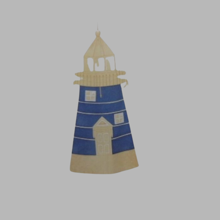 curtain with lighthouse design curtain with loops 105 x 238 cm