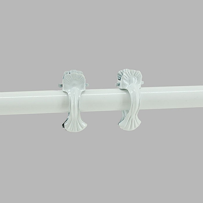 clip for drapes white 35 mm 6 pieces