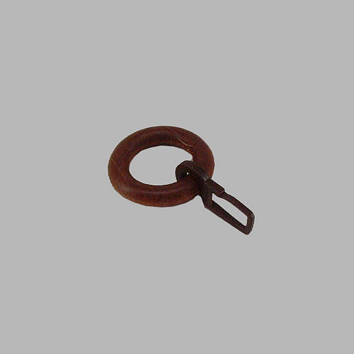 curtain rings walnut wooden light brown 10 pcs