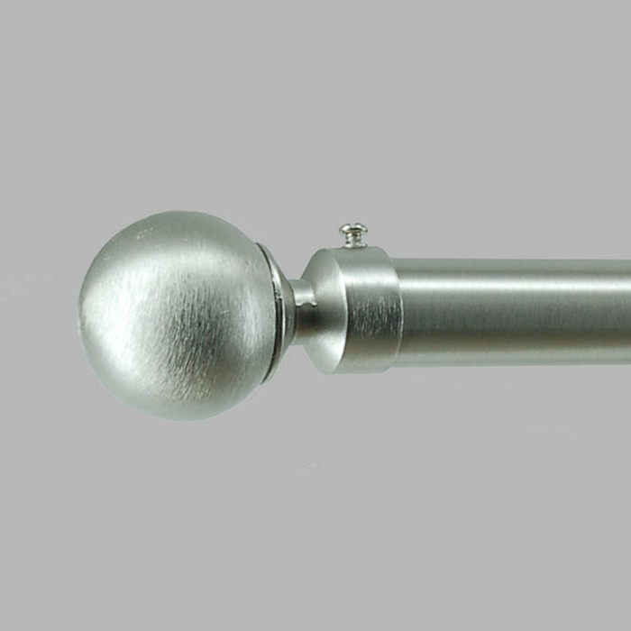 Complete curtain rod 28 mm Cherbourg aluminum in different lengths