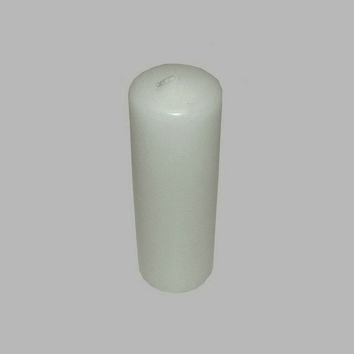 Candle white 14 5 cm high 5 cm