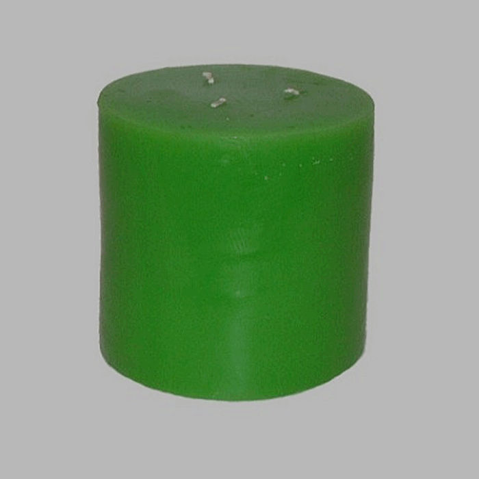 Bougie forme ronde vert clair H 14 cm 15 cm