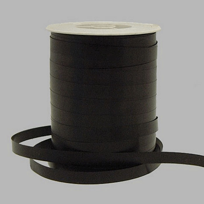 Decoration ribbon of paper black 5 mm per coil of 500 meter