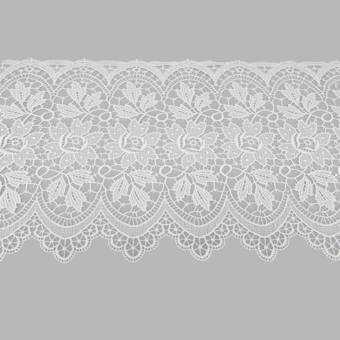 Lace band white width 31 cm