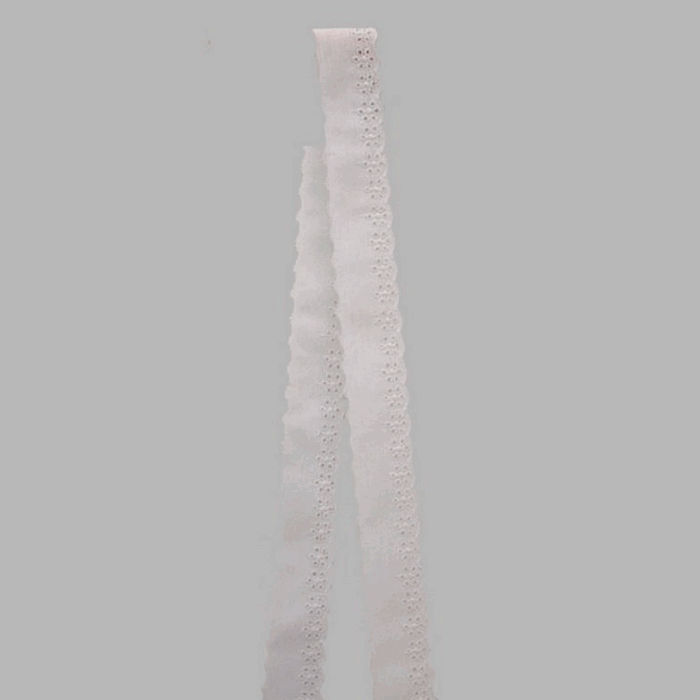 broderie blanc largeur 30 mm longueur 3 mètres 40