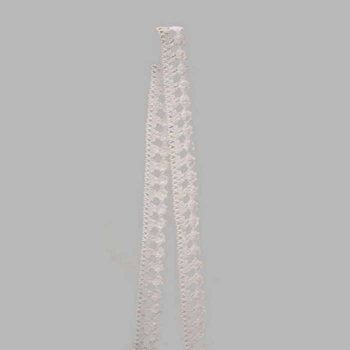 lace band color white width 30 mm
