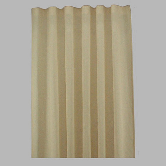 curtain with wave pleat Cyprus White color 240 x 100 cm.