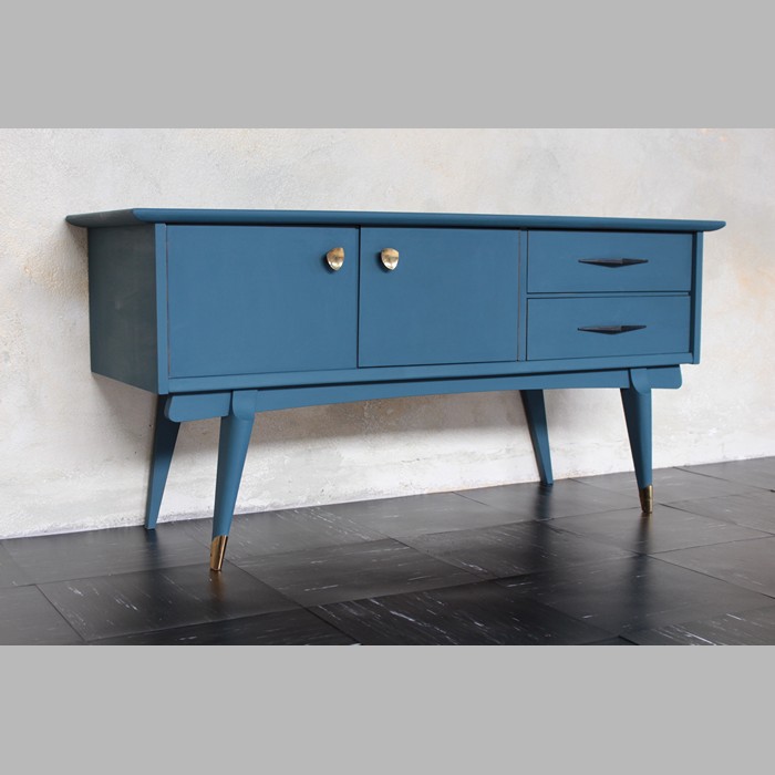 Vintage Cabinet color Verdure Blue 42 x 60 x 120 cm