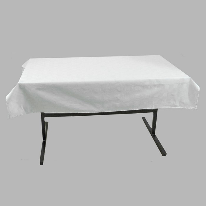 tablecloth damask checkered pattern 130 x 125 cm