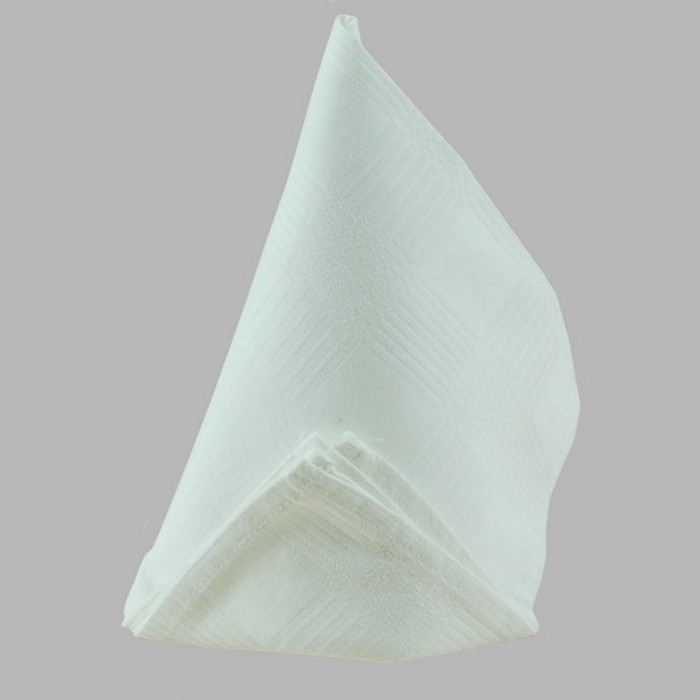 serviette de Damas couleur blanche 48 x 48 cm