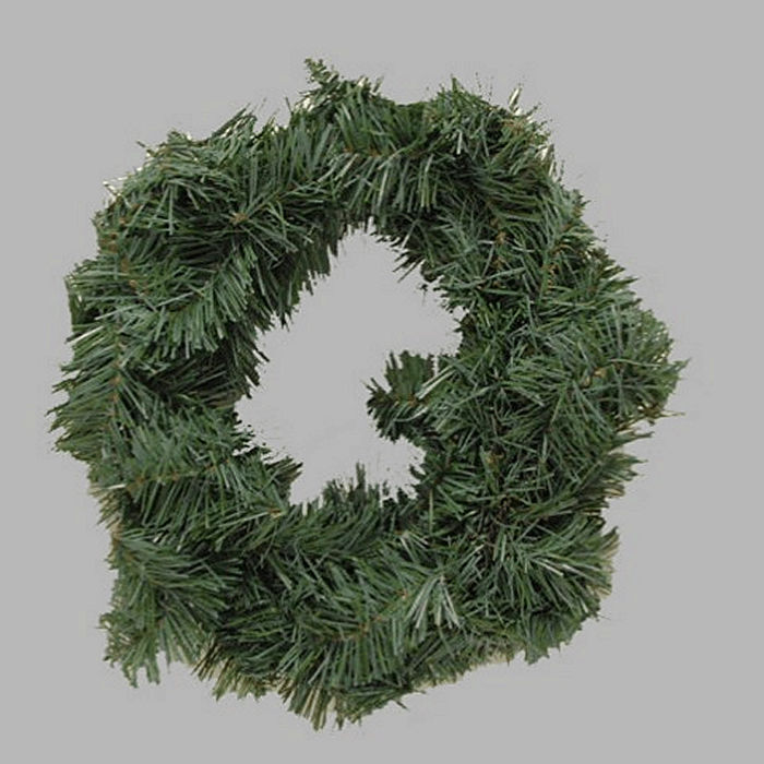 Kerstkrans kleur groen 25 cm