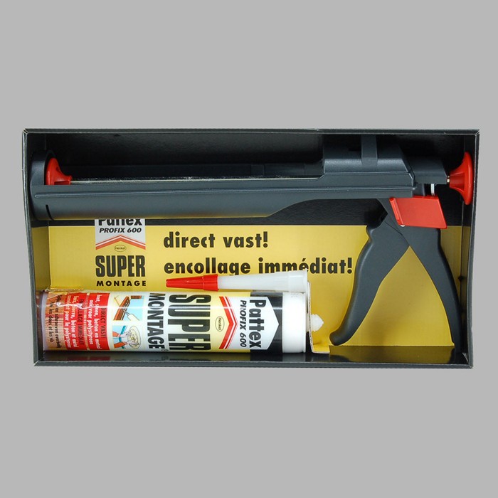 pattex caulking gun glue 600 profix set