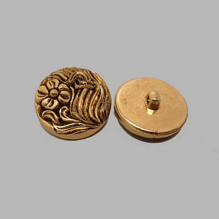 Button gold motif 28 mm