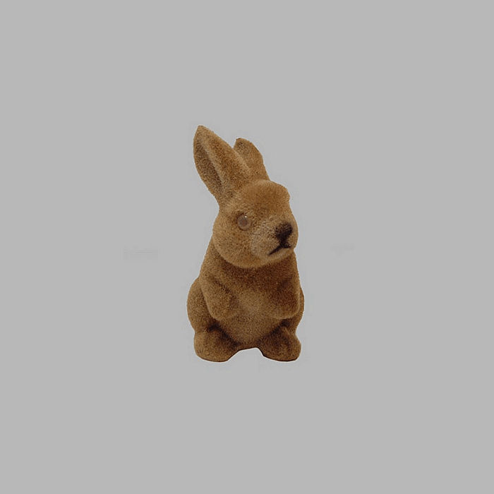 rabbit of felt 9 x 17 cm