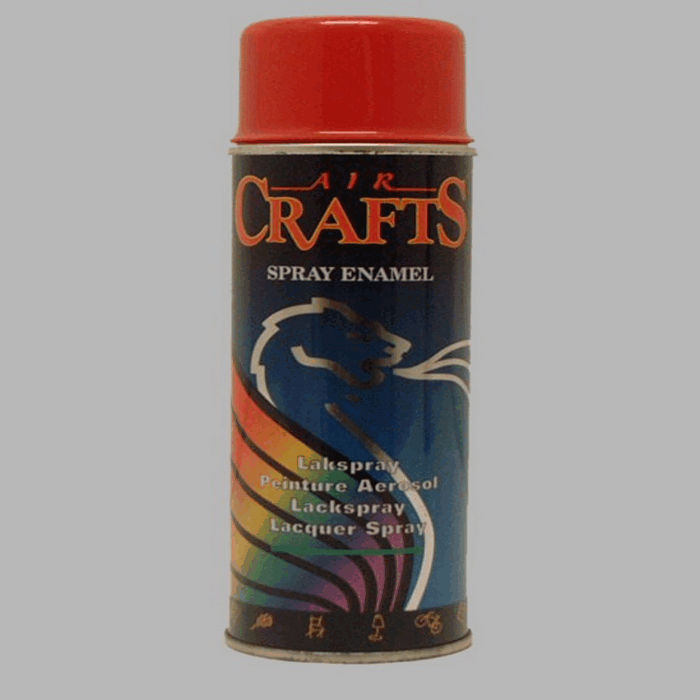 Air Crafts peinture en aérosol haute brillance 400 ml rouge feu RAL 3000