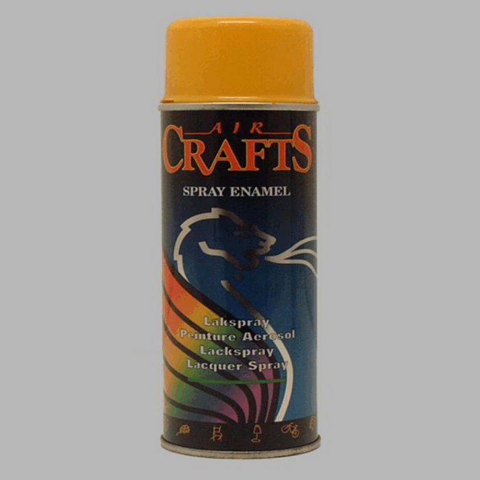 Air Crafts spray paint high gloss 400 ml golden yellow RAL 1004