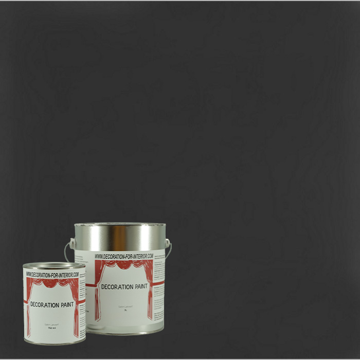 Satin lakverf CORNWALL BLACK DECORATION PAINT