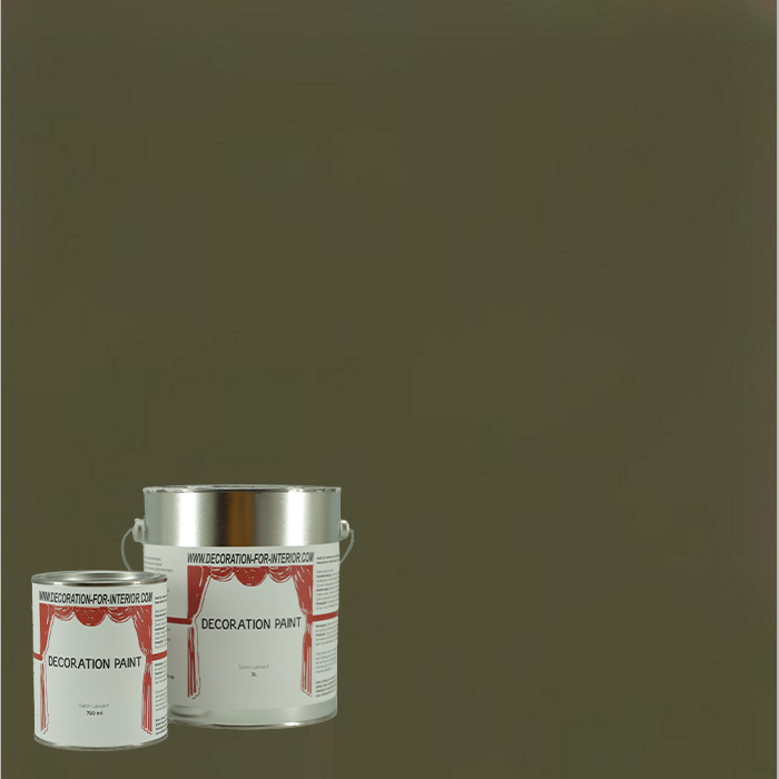 Peinture laque satinée OLIVE GREEN PEINTURE DE DÉCORATION