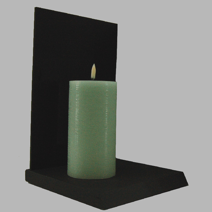 Uyuni LED candle color Peyote green 78 mm x 152 mm per piece