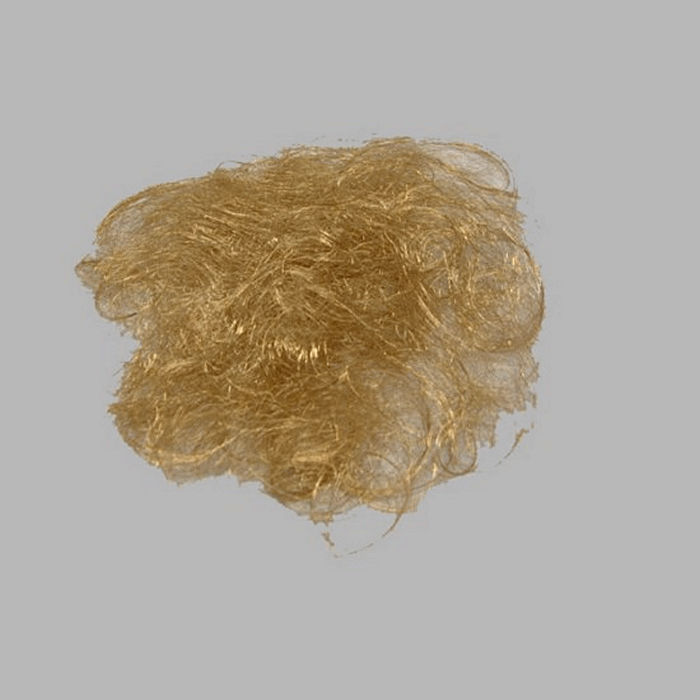 metal hair for decoration color gold 30 gr