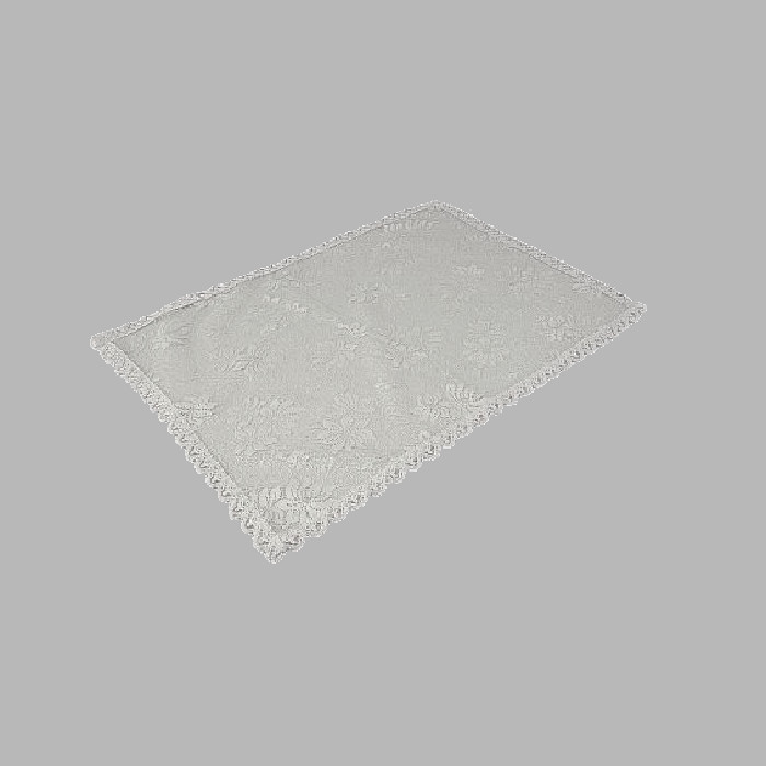 nappe décorative en dentelle couleur blanc 35 x 48 cm