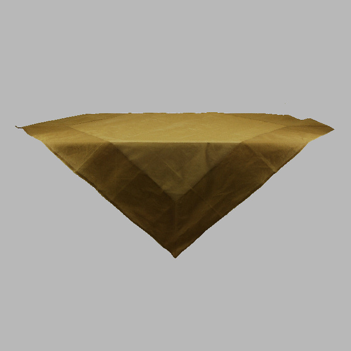 Tablecloth organza color brown 150 x 150 cm