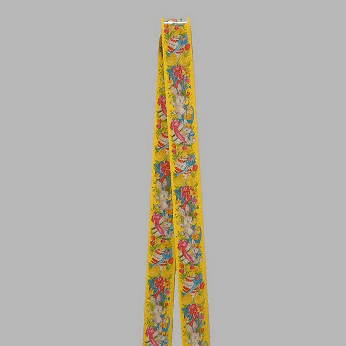 Easter ribbon of paper color yellow width 19 mm