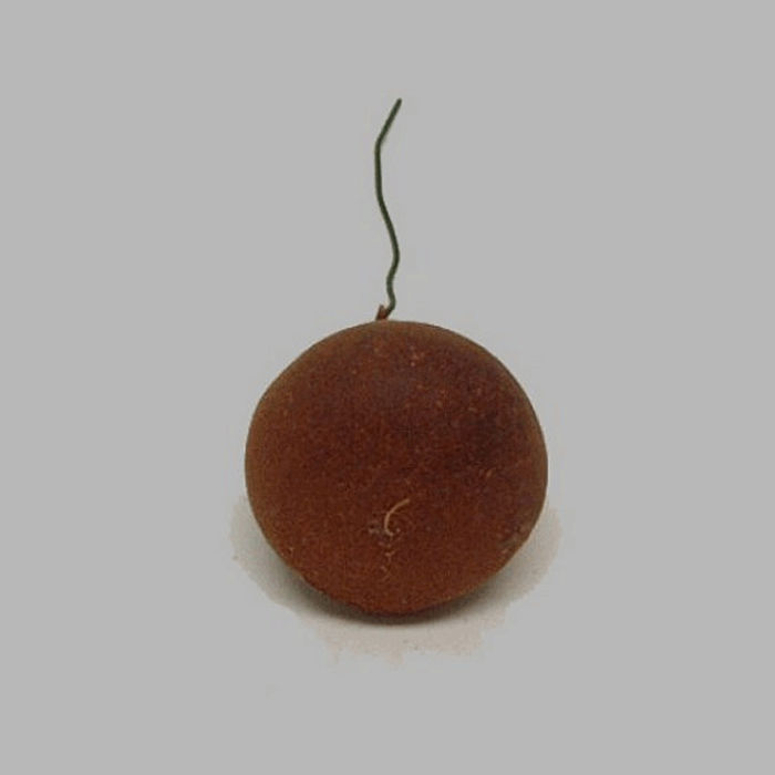 pear per piece for decoration colour dark brown 3 cm