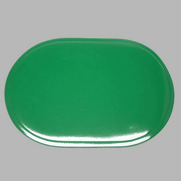 placemat shiny rounded green 30 x 45 cm