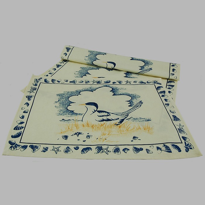 placemat of fabric Seagull 33 x 48 cm 1 piece