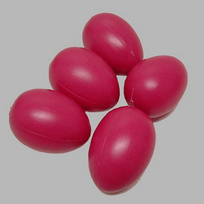 eieren kleur paars plastiek 4 x 6 cm 5 stuks