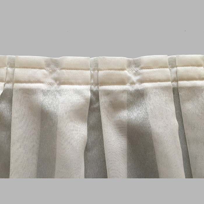 curtain pleat band color white width 25 mm