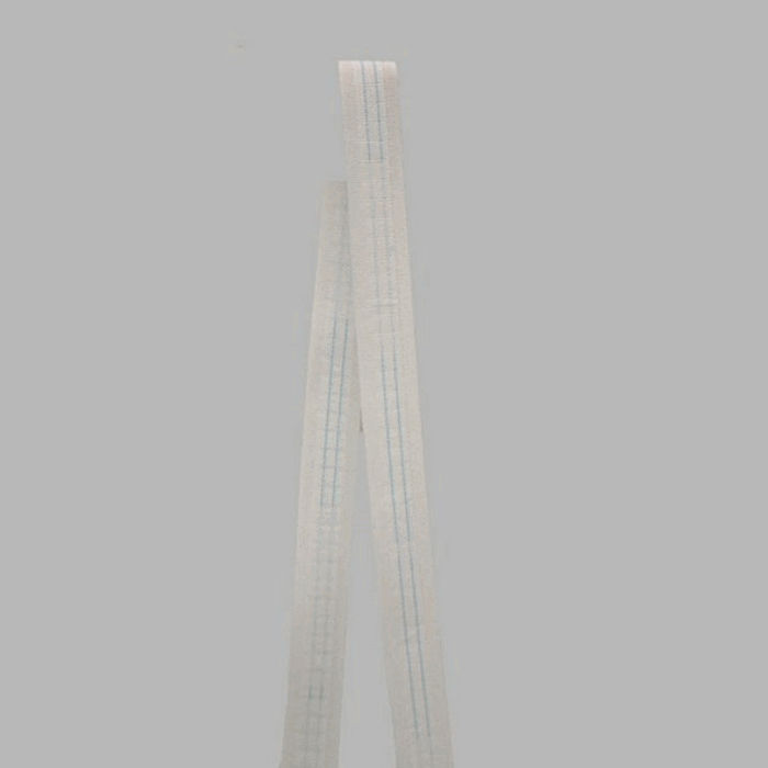 curtain pleat band color white width 25 mm