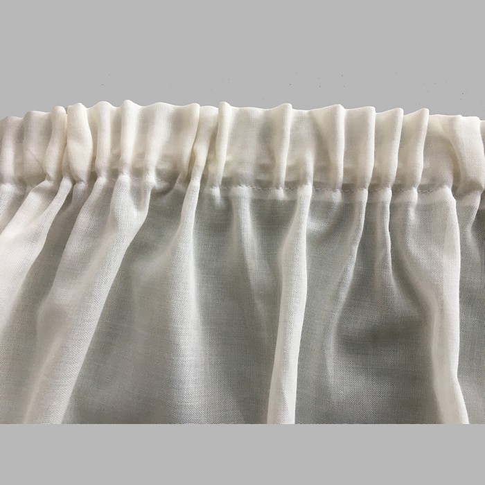 ruban fronceur de rideaux 25 mm couleur blanche