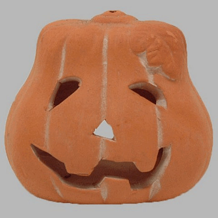 square terracotta pots pumpkin