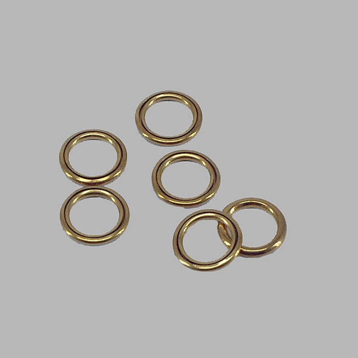 embrasse ringen oud messing 25 x 26 mm 12 stks