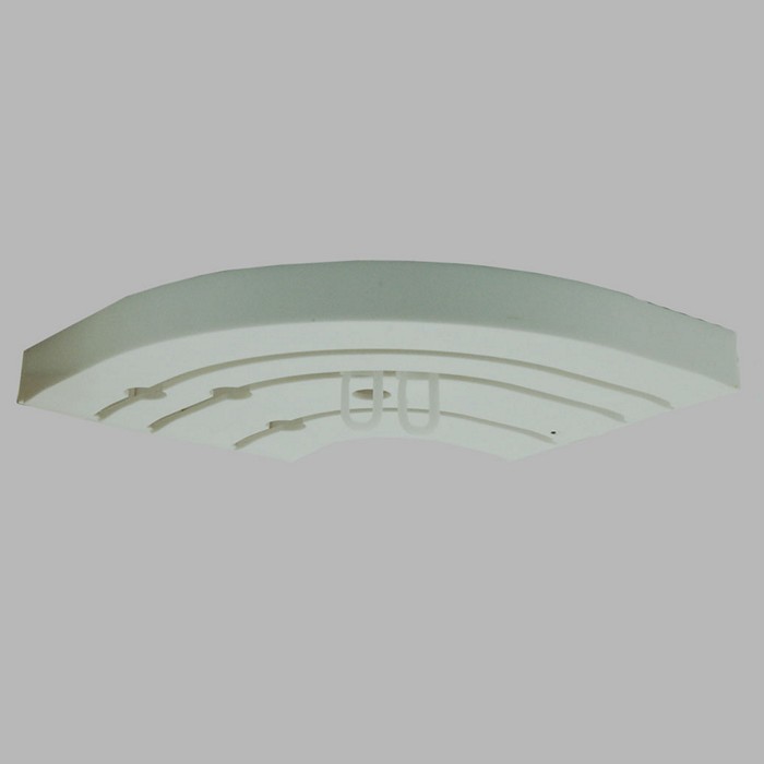 gordijnrunner voor gordijnrail kunststof wit 14 x 30 mm