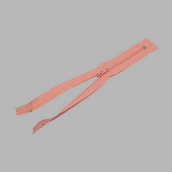 fermeture à glissière couleur rose longueur 20 cm en nylon